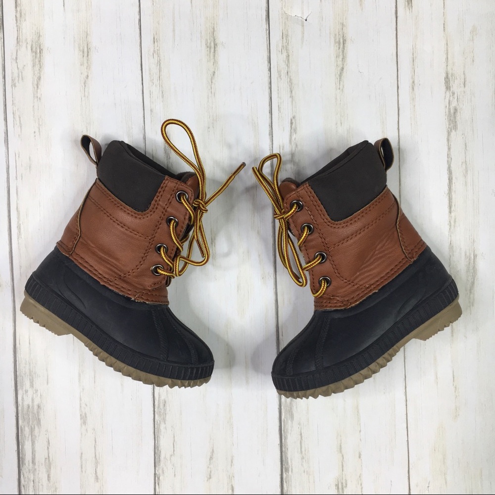 Baby Gap Insulate Brown Rubber Duck Boots